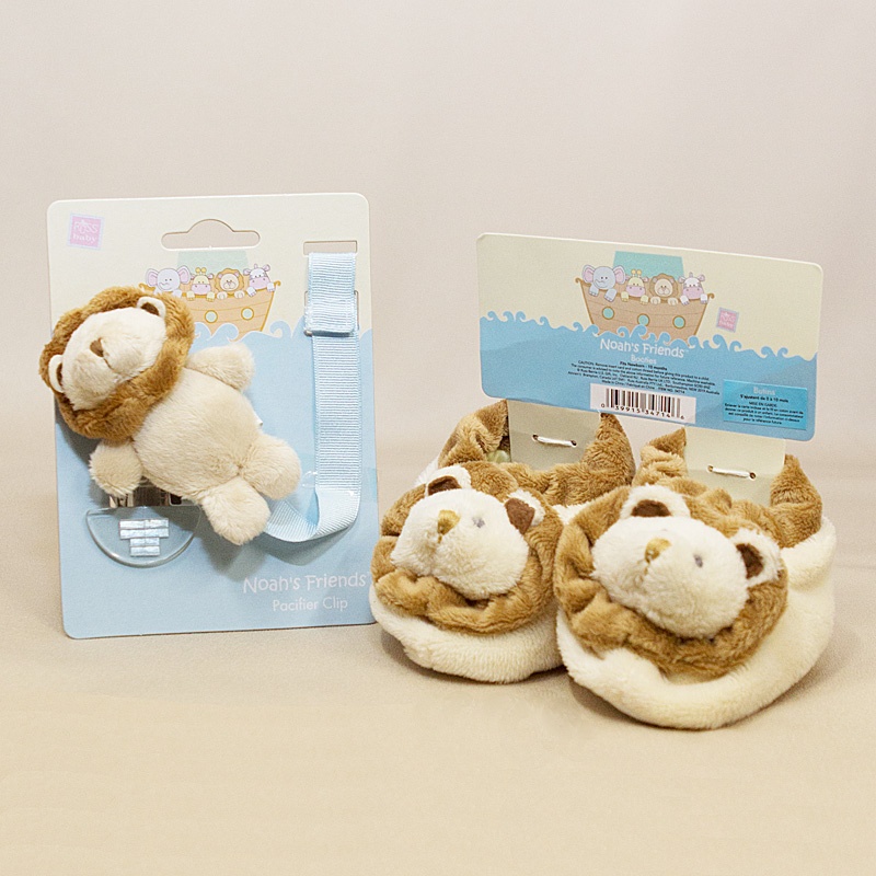 100-34691_3_3.jpg Lion Noah's Ark Booties - Image 1
