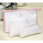 Pink Ribbon Cosmetic Bag Set
