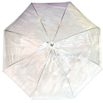 Clear White Dome Umbrella - Bubble Umbrella Canada