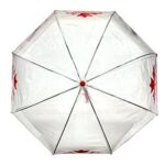 Maple Leaf Bubble Umbrella - Clear Dome Umbrella