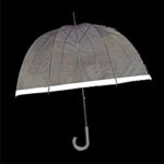 Clear White Dome Umbrella - Bubble Umbrella Canada - Image 2