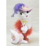 Fashionista Feline Figurine Bank
