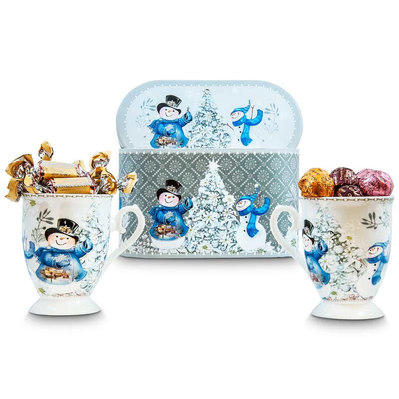 15172-LG.jpg Snowman Mugs and Chocolates - Image 1