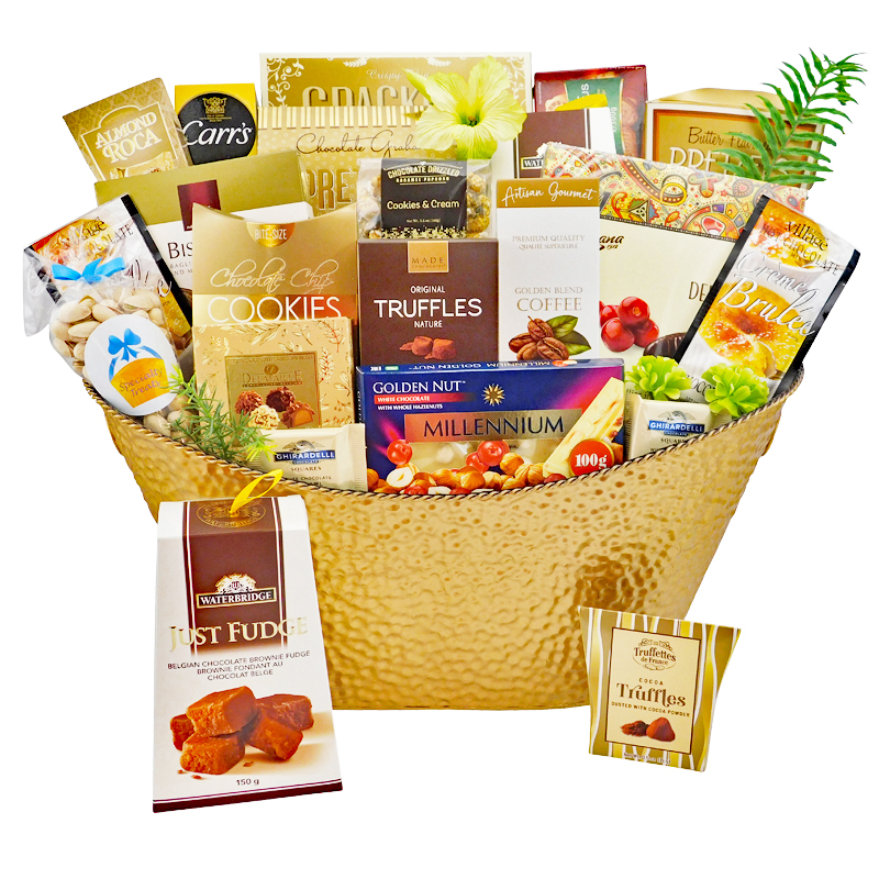 15180-25-LG-1.jpg Golden Greeting - Lavishing Celebration Gift Basket - Image 1