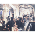 Salon Wall Art - Salon Scene - Frameless