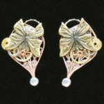 Steampunk Art Butterfly Earrings - Designer Jewellery