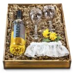 Bride and Groom Wedding Wine Gift Set