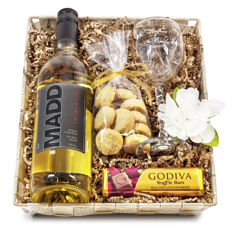 16130-LG.jpg Mother of the Bride Wine & Glass Gift Set - Image 1