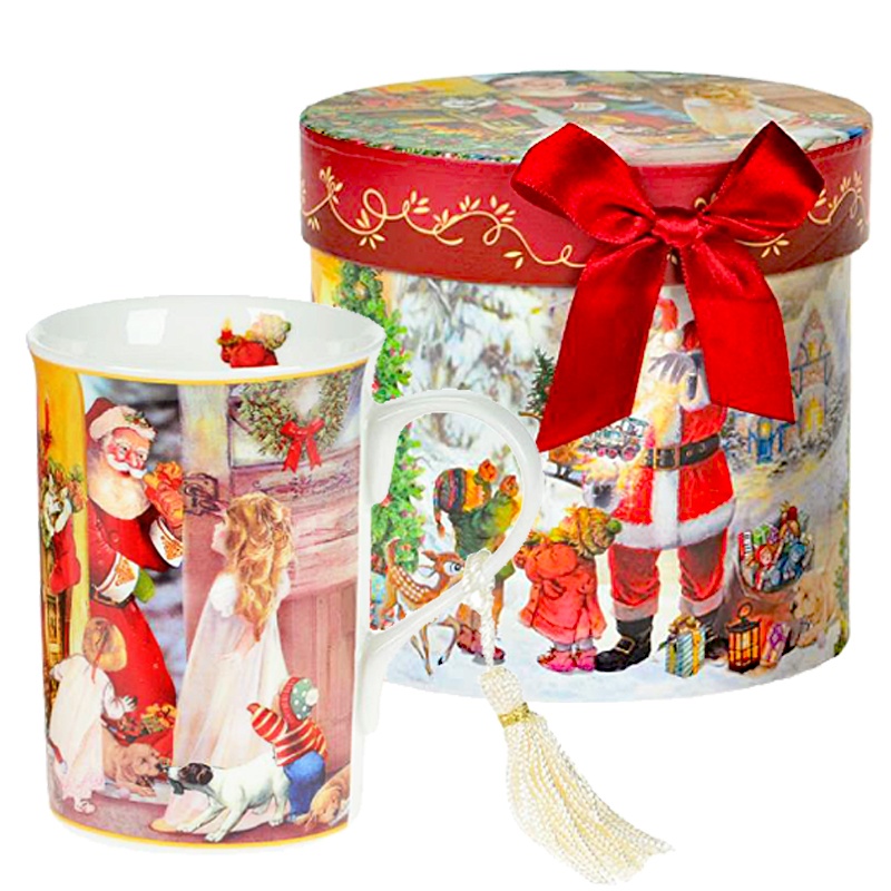 180-B8071-N-3-3-1.jpg Santa With Children Mug - Image 1