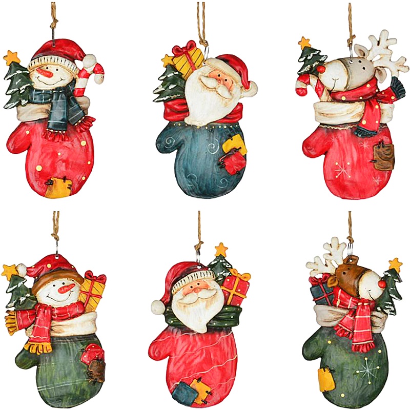 180-W0662-N-3.jpg Festive Gloves Ornament - Image 1
