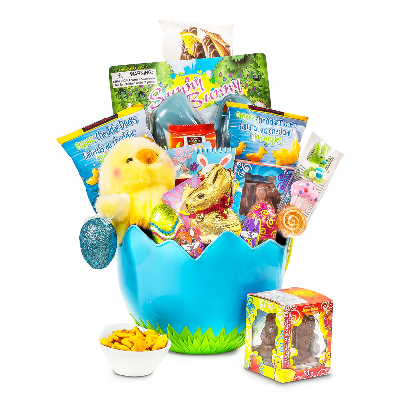 18018-LG.jpg Egg Hatching Easter Chick Basket - Image 1