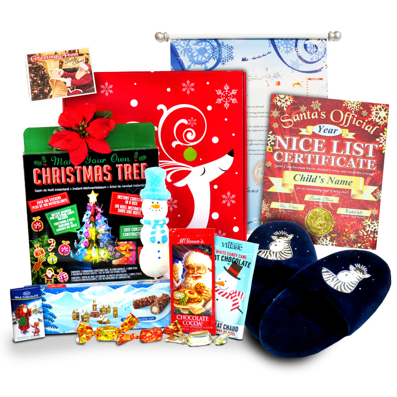 19003-A-LGedited-003.jpg Santa's Glowing Slippers Christmas Letter Scroll Package - Image 1