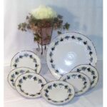 Blackberry Cake Set Fine Porcelain Hollohaza