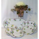 Hortenzia Sandwich Set Fine Porcelain Hollohaza