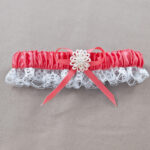 Bridal Garter - Coral
