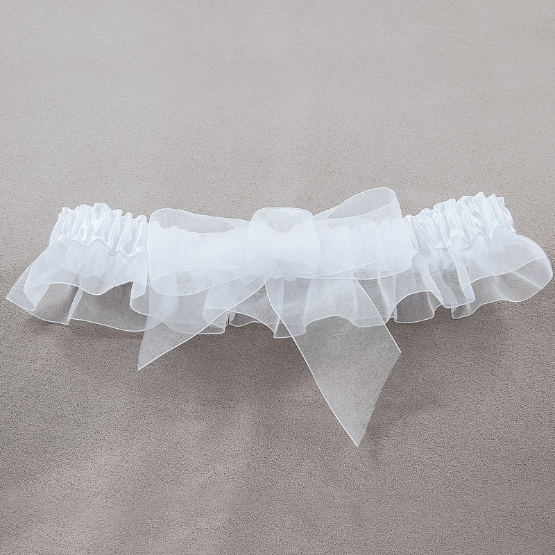 22507-LG.jpg Enchanted Moments Sheer Bridal Garter - Image 1