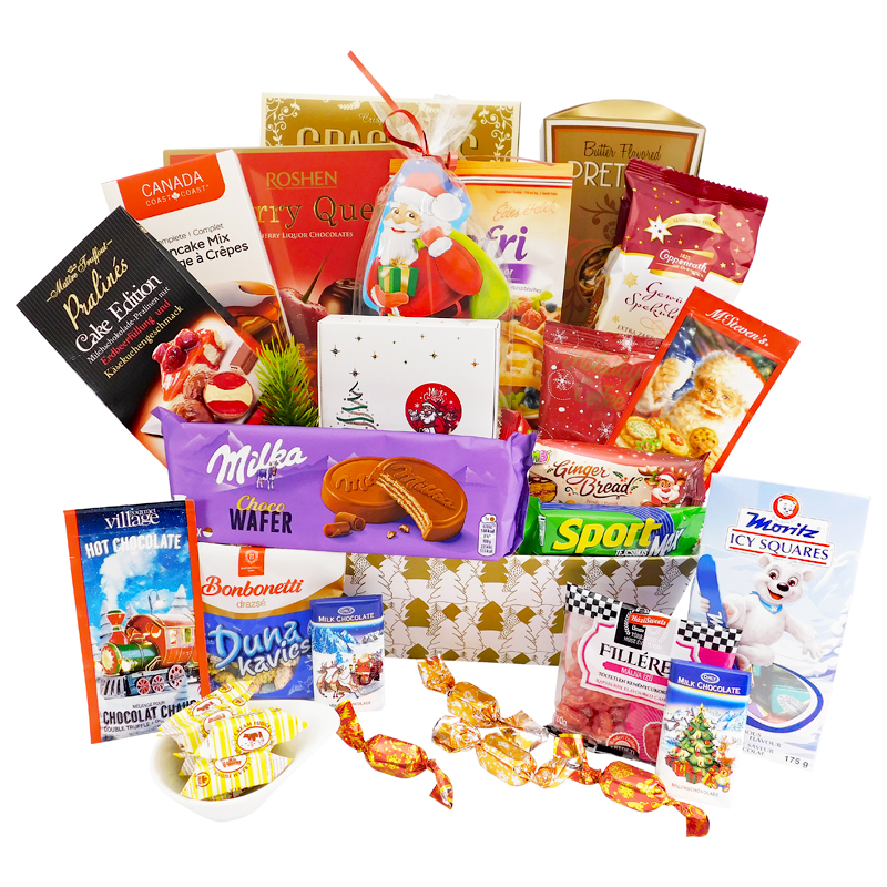 24027-LG.jpg ..Warmest Wishes Christmas Basket - Image 1
