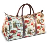 Tapestry Duffle Bag - Hats and Shoe design