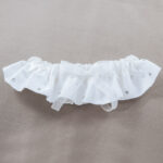 Gem Creations White Garter Wedding