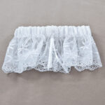 Scalloped Lace Bridal Garter - White