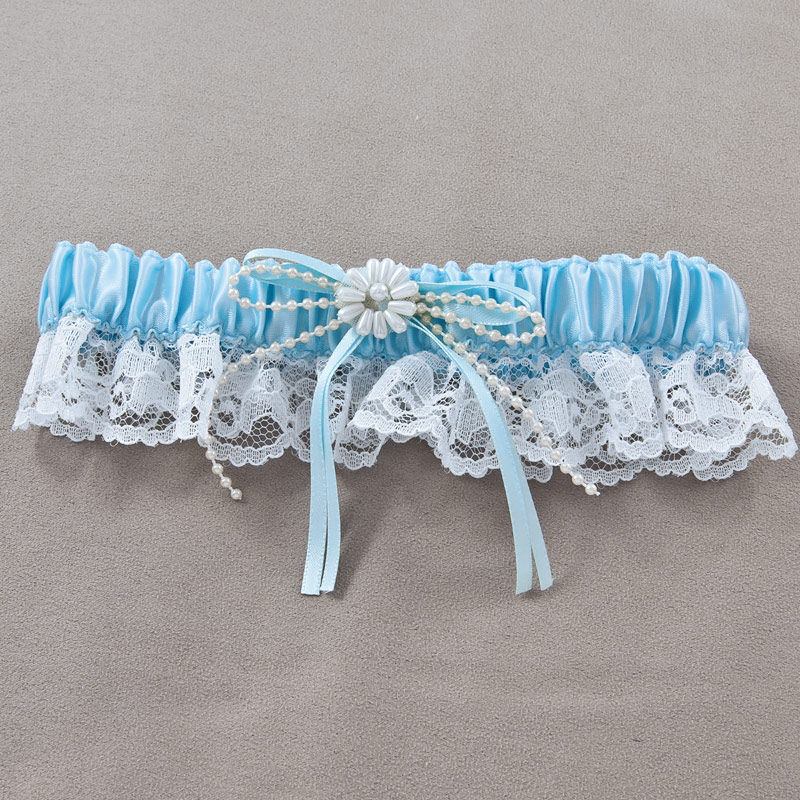 30-2440-blue-LG.jpg Wedding Garter Bridal Blue - Image 1