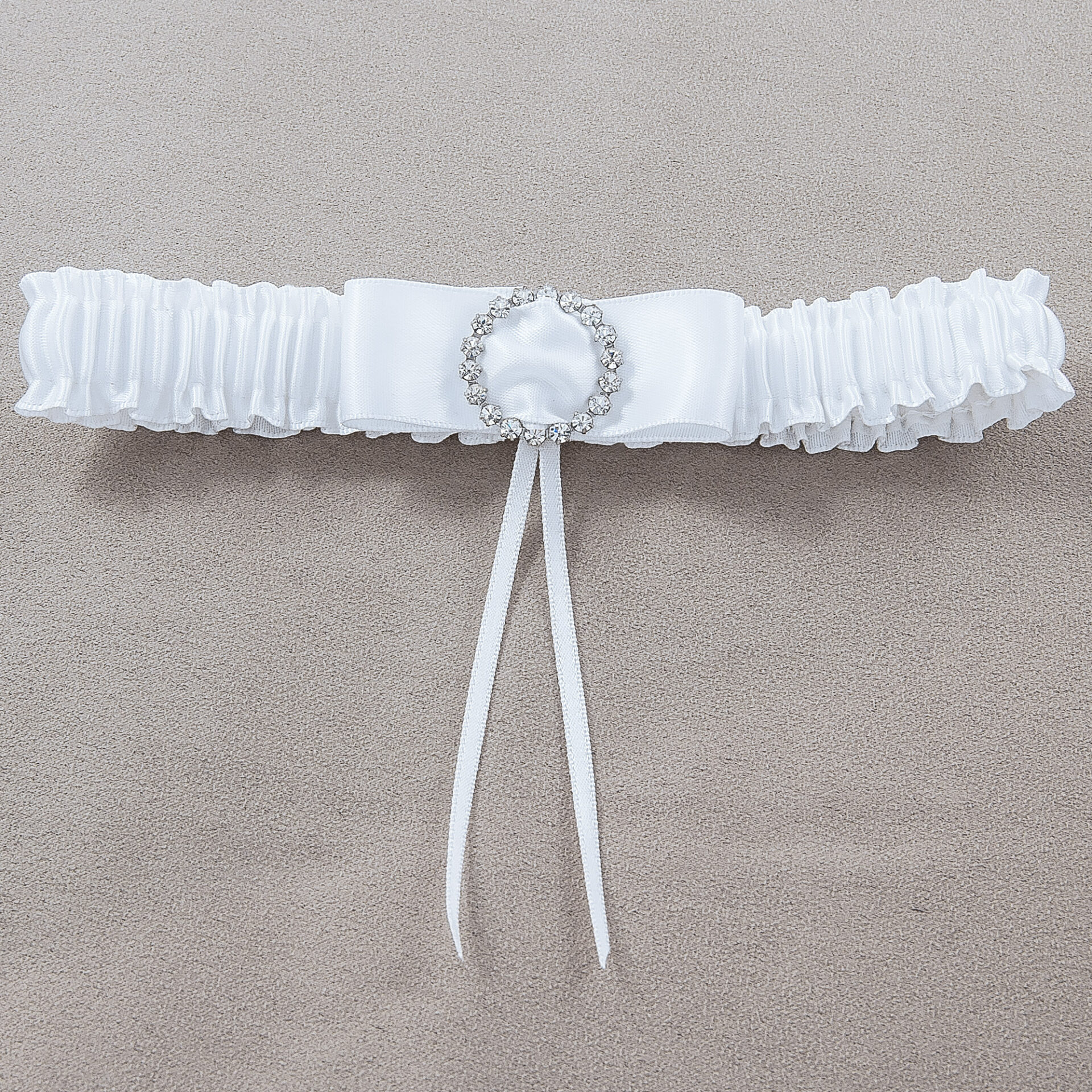 42115_0-LG.jpg Treasures White Wedding Garter - Image 1