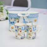 Blue Garden Mugs
