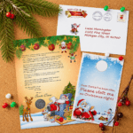 Classic Christmas Letter and Scroll from Santa Claus