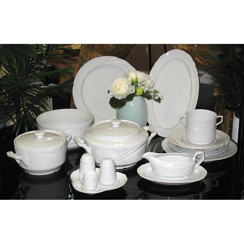 HO_MagnoliaDinner_3.jpg Magnolia Dinner Set Fine Porcelain Hollohaza - Image 1