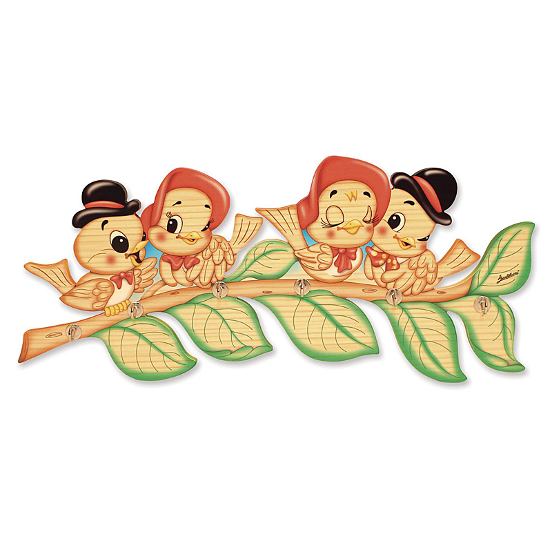 Keyhanger4birds-pfapch0000500-LG.jpg Birdies Wall Decor - Image 1