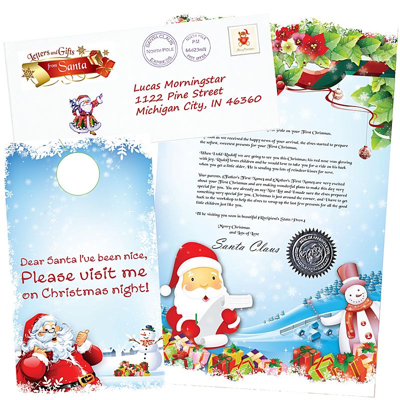 LGFS-MainImage-Baby-LG.jpg Baby's First Christmas Santa Letter and Scroll from Santa Claus - Image 1