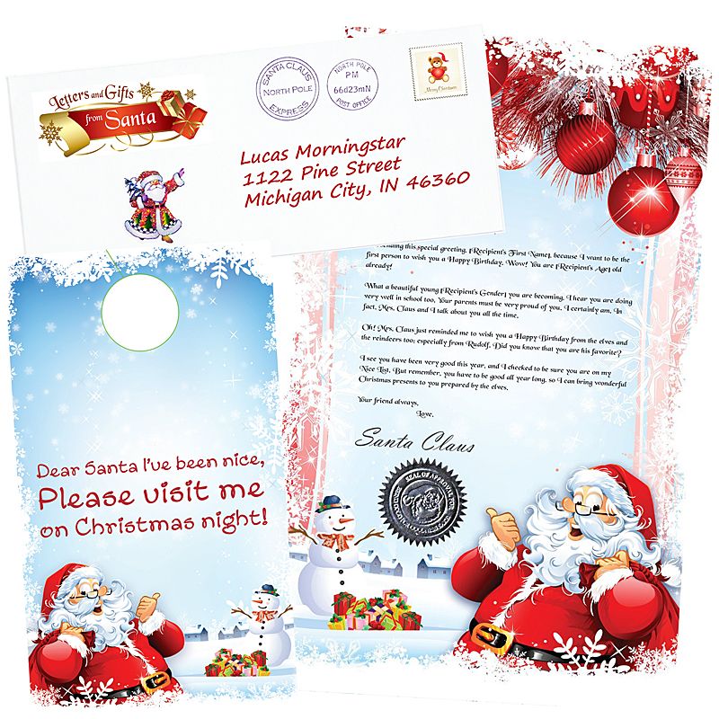 LGFS-MainImage-Birthday-LG.jpg Happy Birthday Letter and Scroll from Santa Claus - Image 1