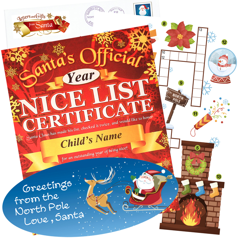 LGFS-NLC-Pck1Snowflake-LG.jpg ..Nice List Certificate From Santa - Select your package - Image 1