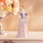 Lady with Mirror Porcelain Figurine by Hollohaza