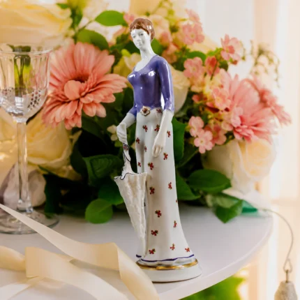 Lady with Umbrella Figurine