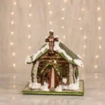 Log Cabin Church Night Light- 2 pieces left