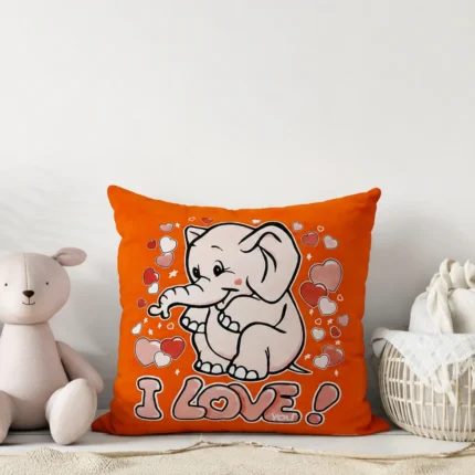 Loving Elephant Pillow