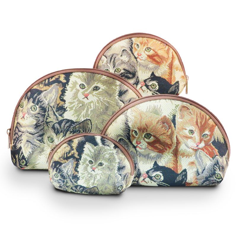 MH0308-Cats-LG-1.jpg Tapestry Cosmetic Bags Cats - Image 1