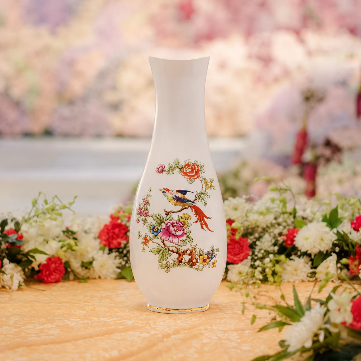 Paradise Bird Vase Porcelain by Hollohaza Paradise Bird Vase Porcelain by Hollohaza - Image 1