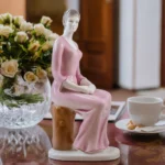 Reading Lady Porcelain Figurine