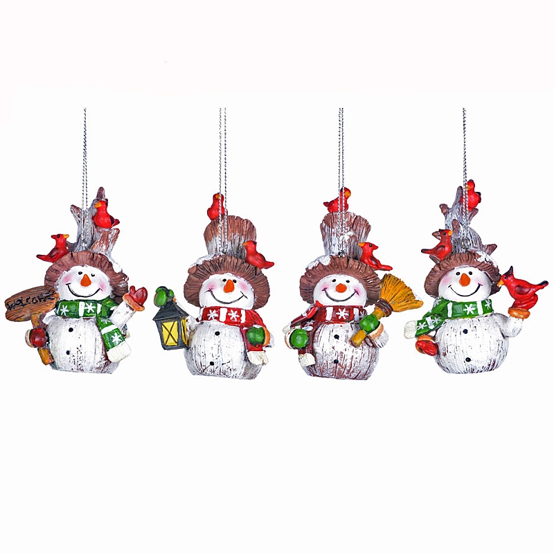 S3297-LG.jpg Country Snowman Ornament - Image 1