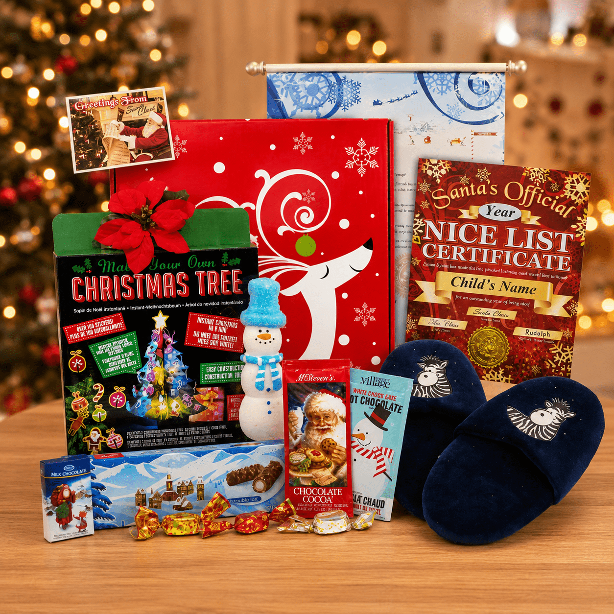Santa’s Glowing Slippers Christmas Letter Scroll Package Santa's Glowing Slippers Christmas Letter Scroll Package - Image 1