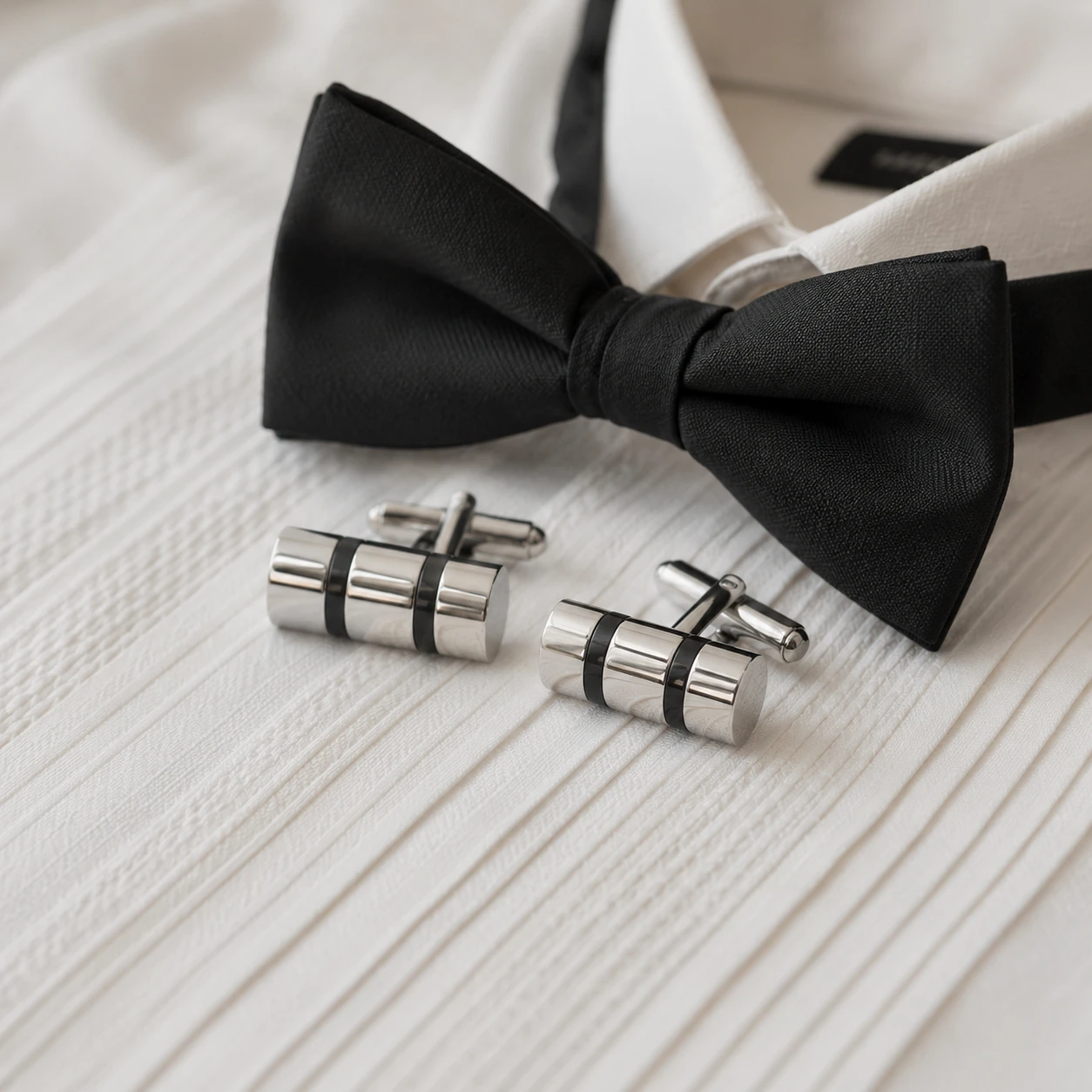 Stainless Steel Cylinder Cufflinks Stainless Steel Cylinder Cufflinks - Image 1
