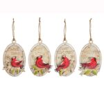 Gift tag Cardinal Ornament 4 styles