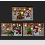 Snowman Block with LED Lights - Image 2